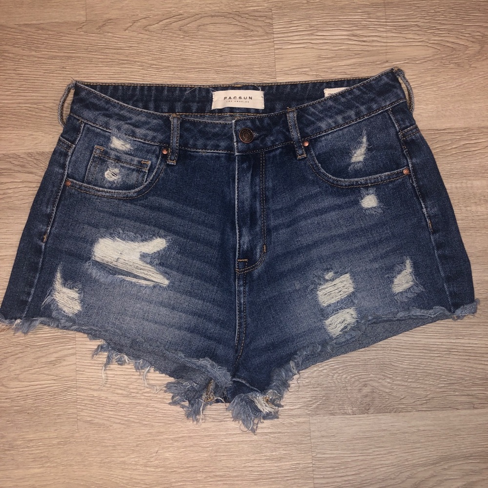 Pacsun dark wash jean shorts